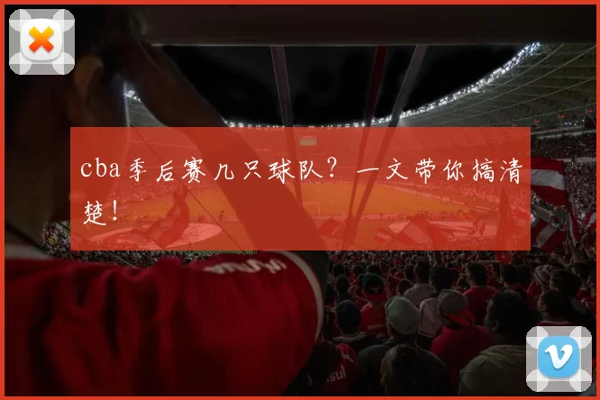 cba季后赛几只球队?一文带你搞清楚!